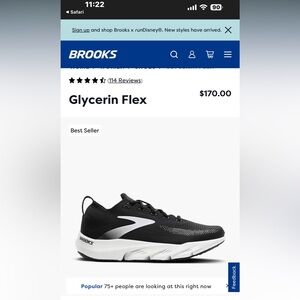 Brooks GLYCERIN FLEX sz 8.5 w new in box